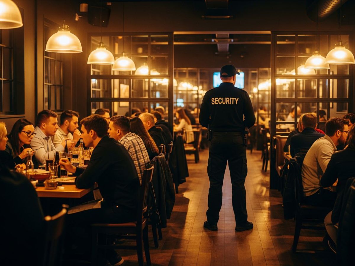 Охоронець охоронна фірма Atlas Security на масових заходах фотографія